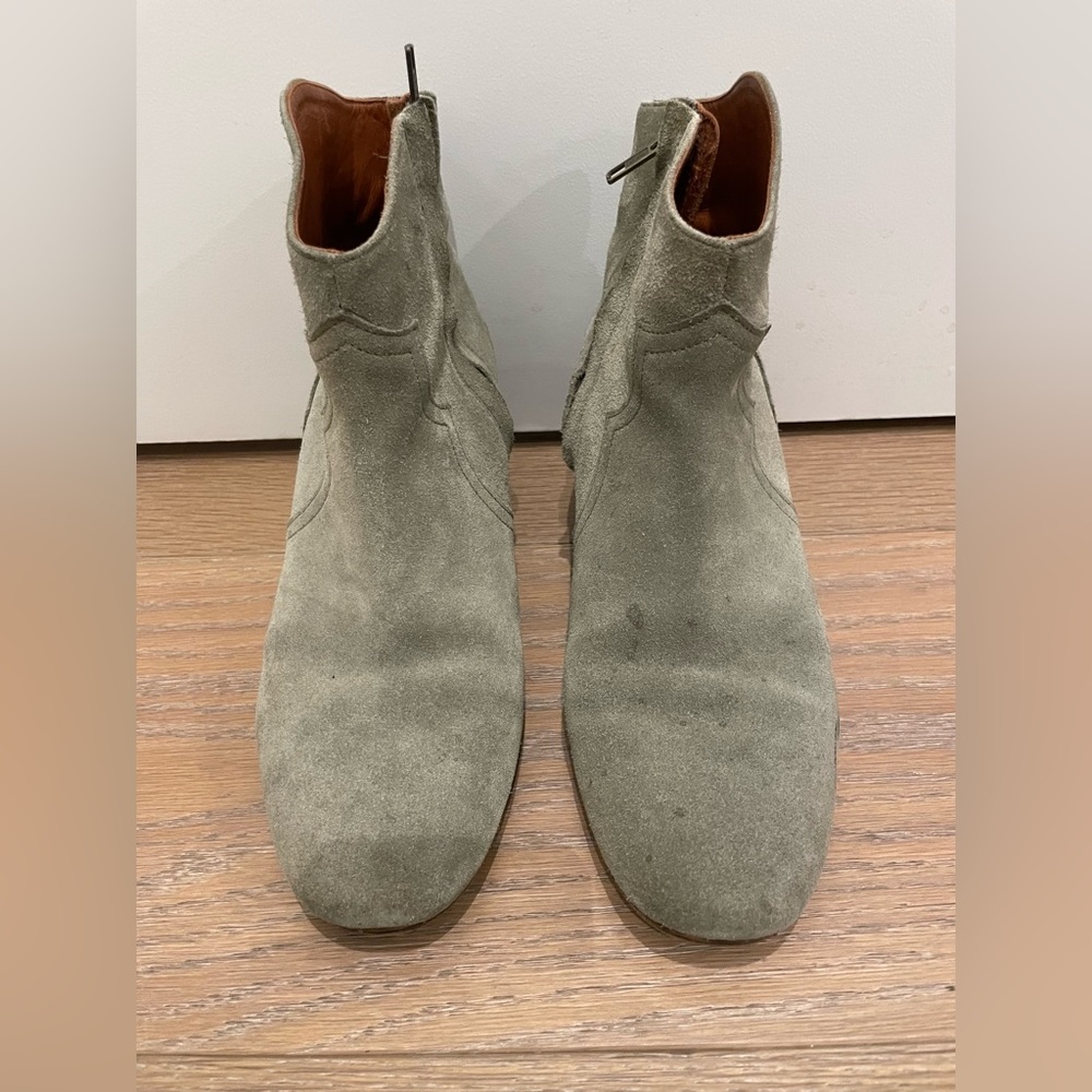 Isabel marant suede western boots.